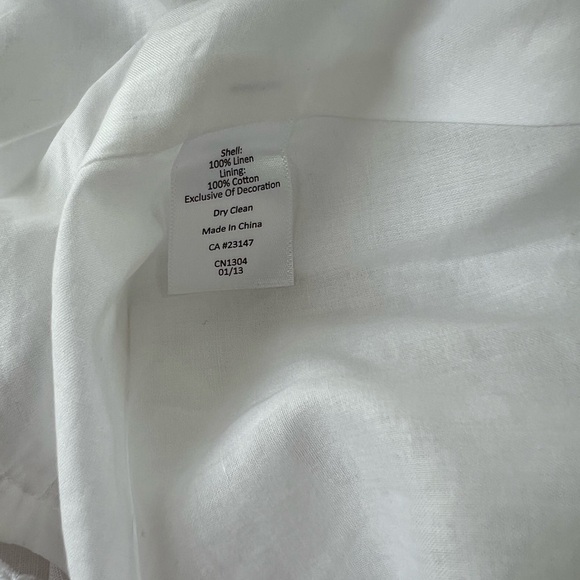 NWT Talbots Petites White Fit & Flare Cotton Eyelet Mini Dress, size 6P - Picture 9 of 11